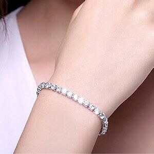 CZ Crystal Tennis Bracelet